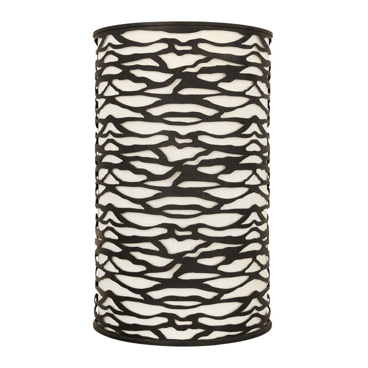 Varaluz Kato 348W02CB Wall Sconce Light - Carbon Black