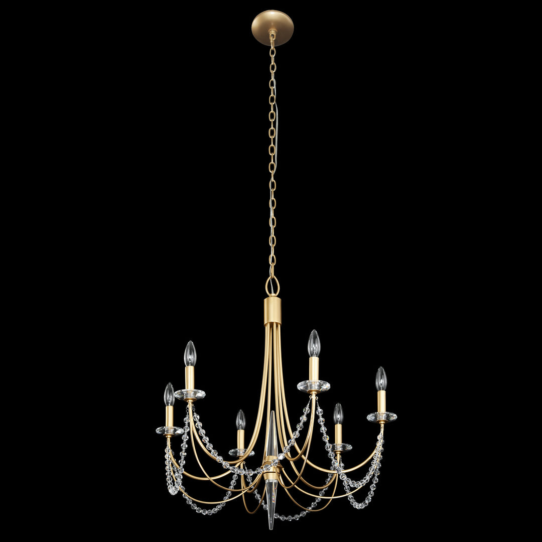 Varaluz Brentwood 350C06FG Chandelier Light - French Gold