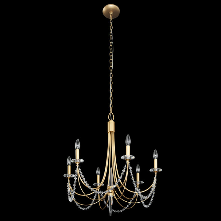 Varaluz Brentwood 350C06FG Chandelier Light - French Gold