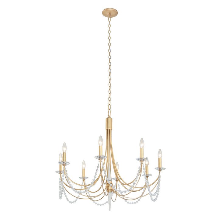 Varaluz Brentwood 350C08FG Chandelier Light - French Gold