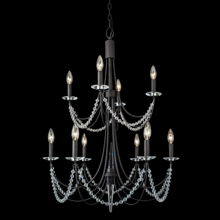 Varaluz Brentwood 350C10CB Chandelier Light - Carbon Black