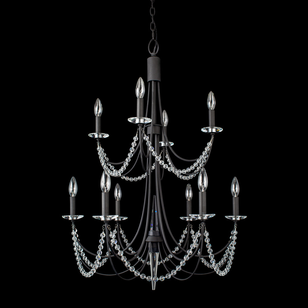 Varaluz Brentwood 350C10CB Chandelier Light - Carbon Black