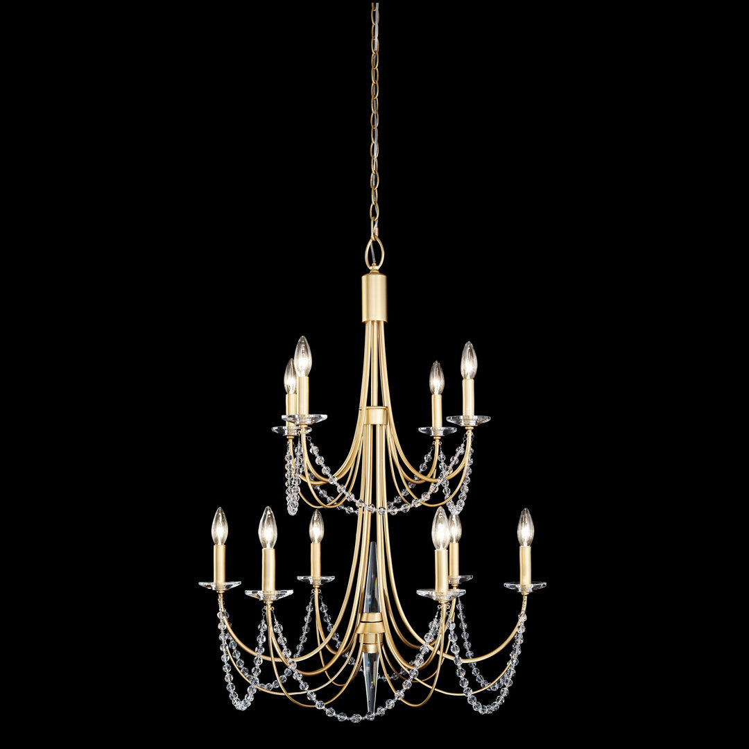 Varaluz Brentwood 350C10FG Chandelier Light - French Gold