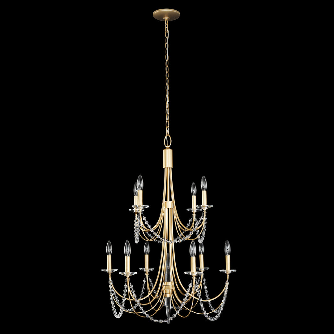 Varaluz Brentwood 350C10FG Chandelier Light - French Gold