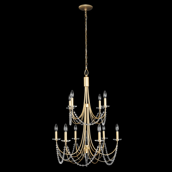 Varaluz Brentwood 350C10FG Chandelier Light - French Gold