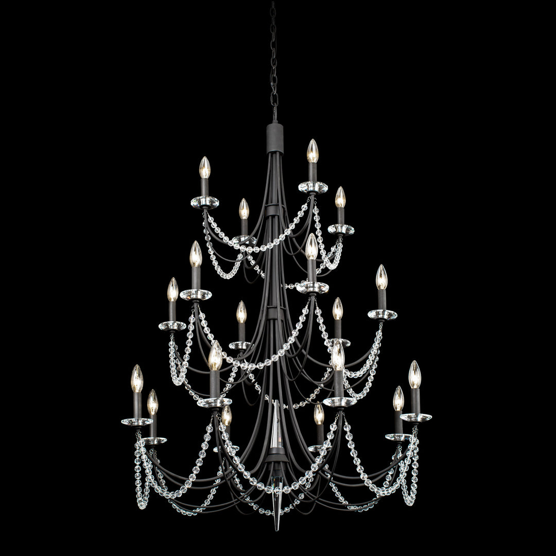 Varaluz Brentwood 350C18CB Chandelier Light - Carbon Black