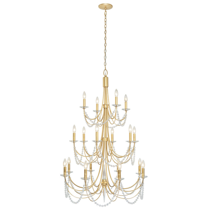 Varaluz Brentwood 350C18FG Chandelier Light - French Gold