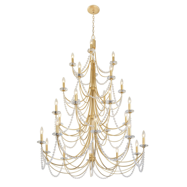 Varaluz Brentwood 350C28FG Chandelier Light - French Gold