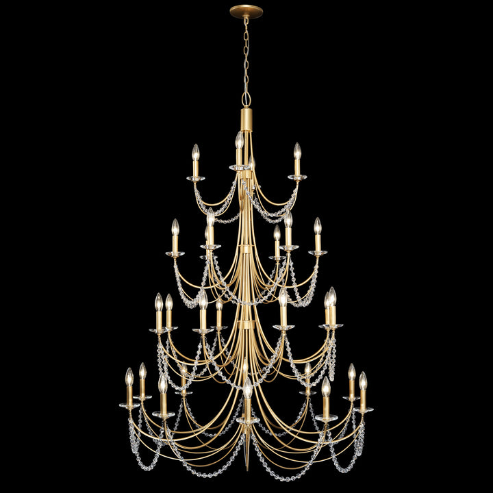 Varaluz Brentwood 350C28FG Chandelier Light - French Gold