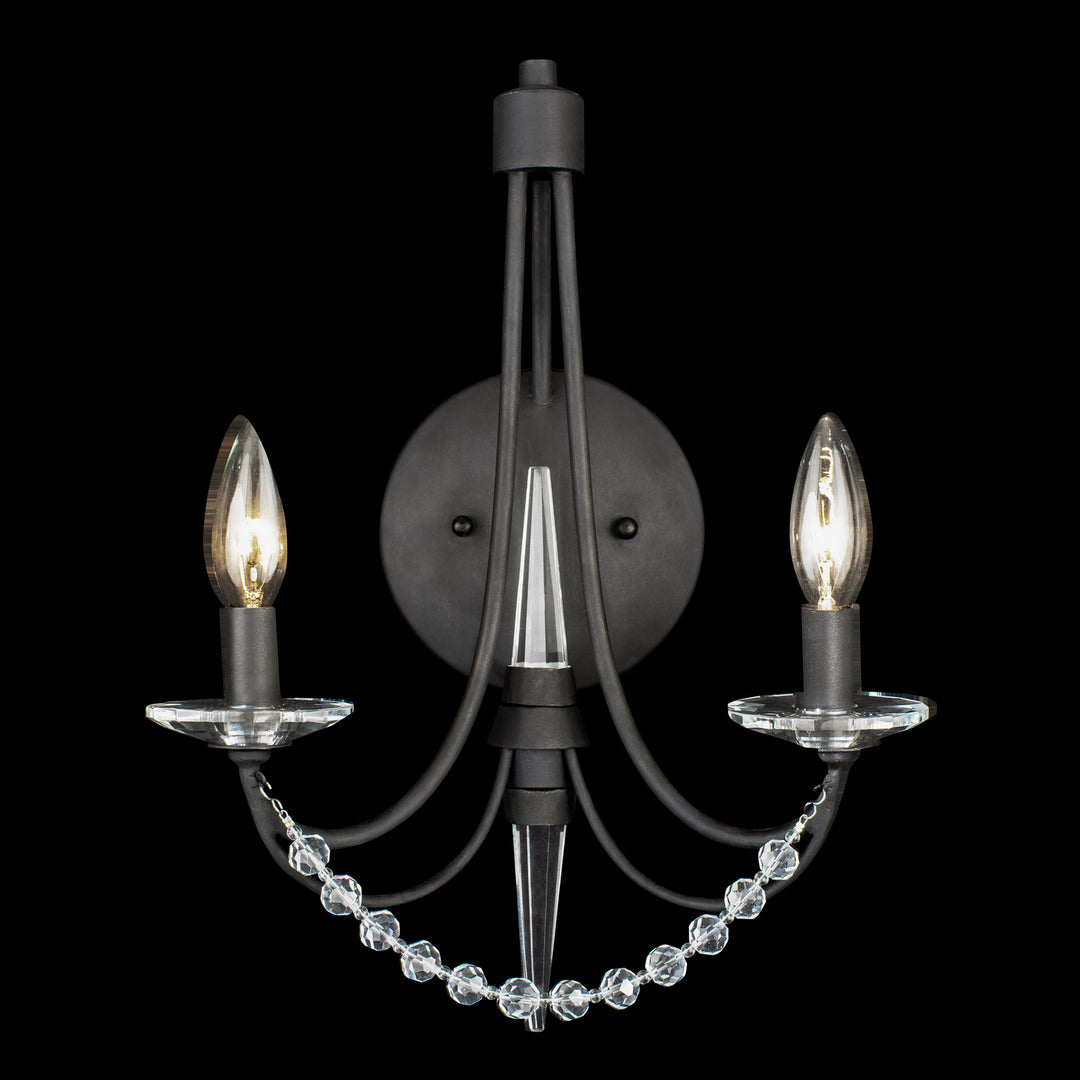 Varaluz Brentwood 350W02CB Wall Sconce Light - Carbon Black