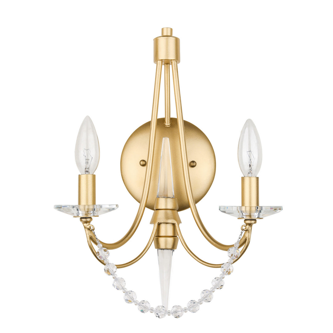 Varaluz Brentwood 350W02FG Wall Sconce Light - French Gold