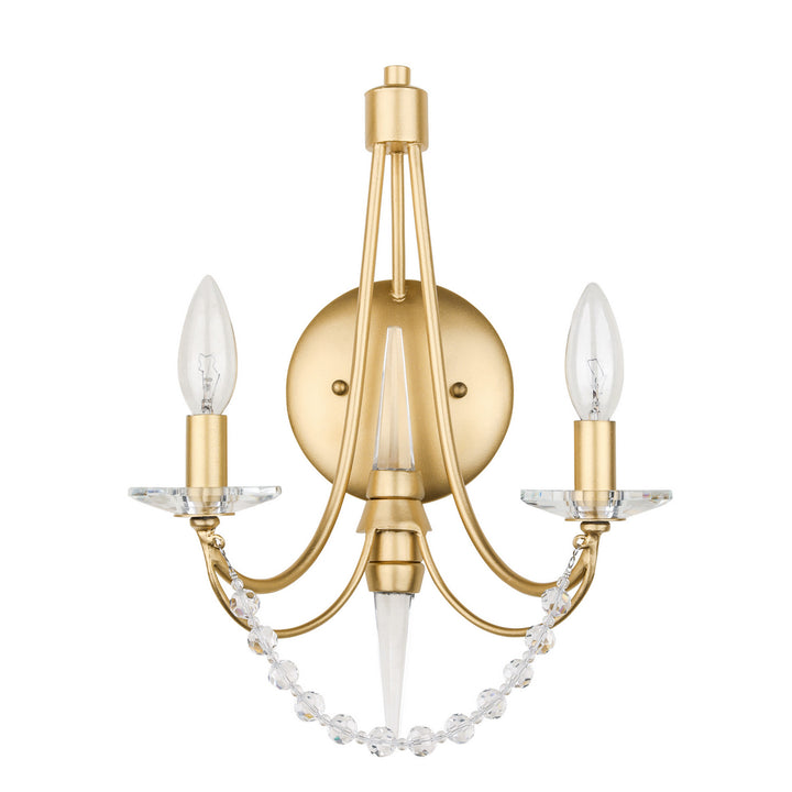 Varaluz Brentwood 350W02FG Wall Sconce Light - French Gold