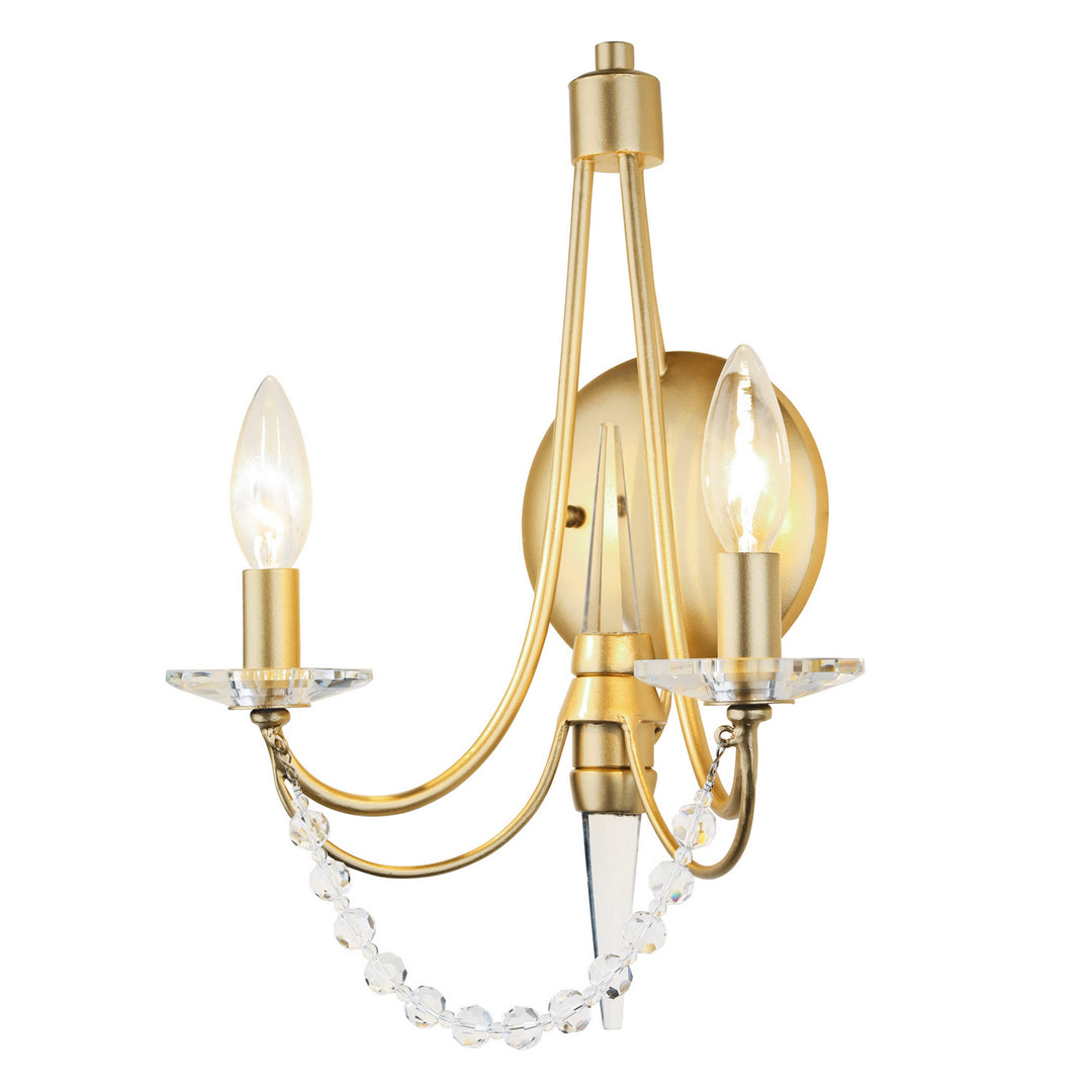 Varaluz Brentwood 350W02FG Wall Sconce Light - French Gold