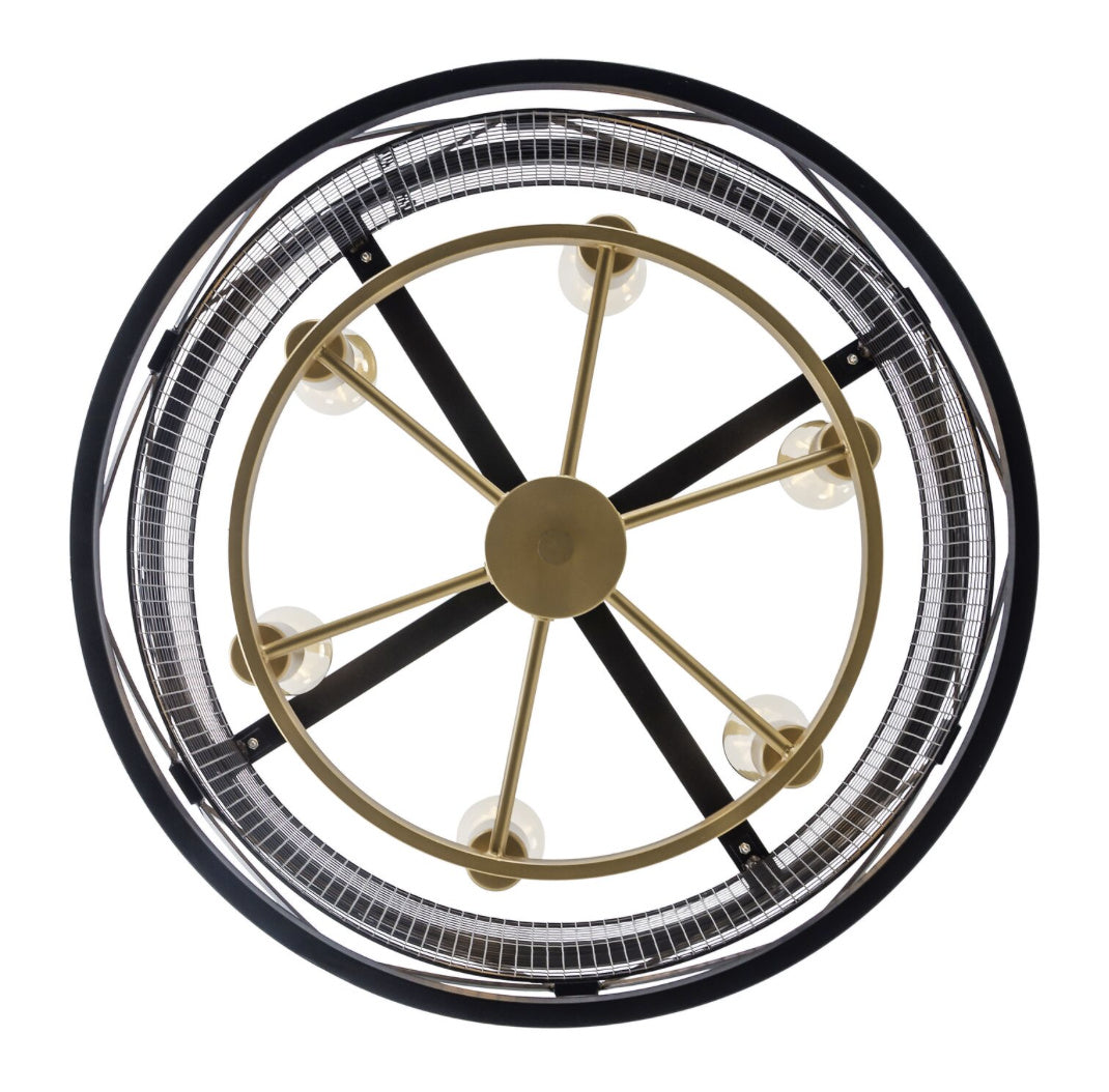 Varaluz Harlequin 612620 Chandelier Light - Warm Bronze/Gold