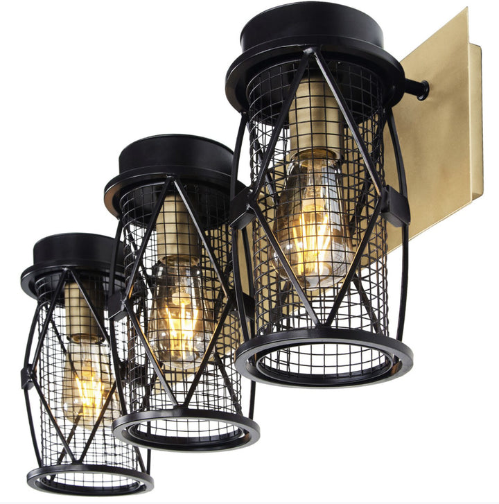 Varaluz Harlequin 612650 Bath Vanity Light 23 in. wide - Warm Bronze/Gold