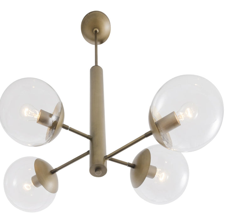 Varaluz Mid-Century 612700 Chandelier Light - Antique Brass
