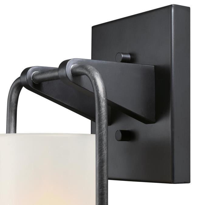 Westinghouse Lighting 6114400  Galtero Outdoor Matte Black & Distressed Aluminum