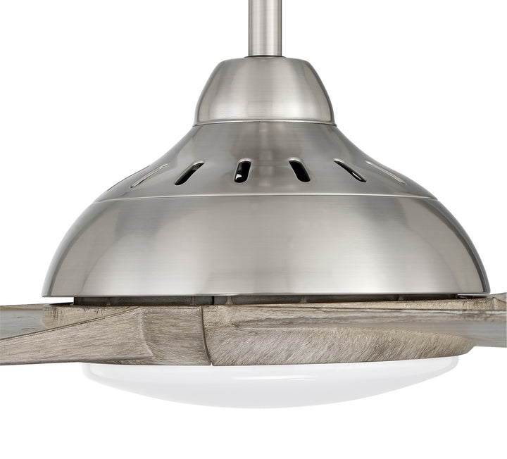 Craftmade Beckham BEK54BNK3 Ceiling Fan 54 - Brushed Polished Nickel, Driftwood/Driftwood/