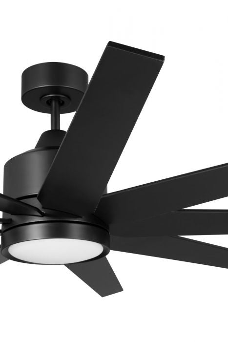 Craftmade Champion Indoor/Ourdoor CHP60FB9 Ceiling Fan 60 - Flat Black, Flat Black/Flat Black/