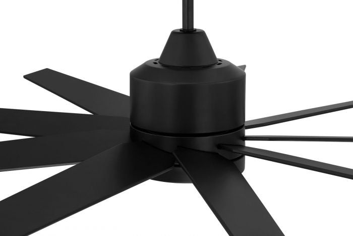 Craftmade Champion Indoor/Ourdoor CHP60FB9 Ceiling Fan 60 - Flat Black, Flat Black/Flat Black/