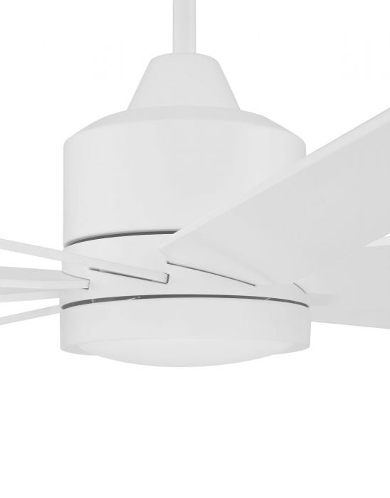 Craftmade Champion Indoor/Ourdoor CHP60MWW9 Ceiling Fan 60 - Matte White, Matte White/Matte White/