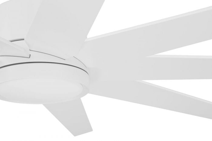 Craftmade Champion Indoor/Ourdoor CHP60MWW9 Ceiling Fan 60 - Matte White, Matte White/Matte White/