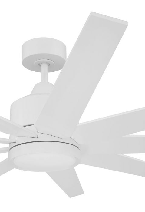 Craftmade Champion Indoor/Ourdoor CHP60MWW9 Ceiling Fan 60 - Matte White, Matte White/Matte White/