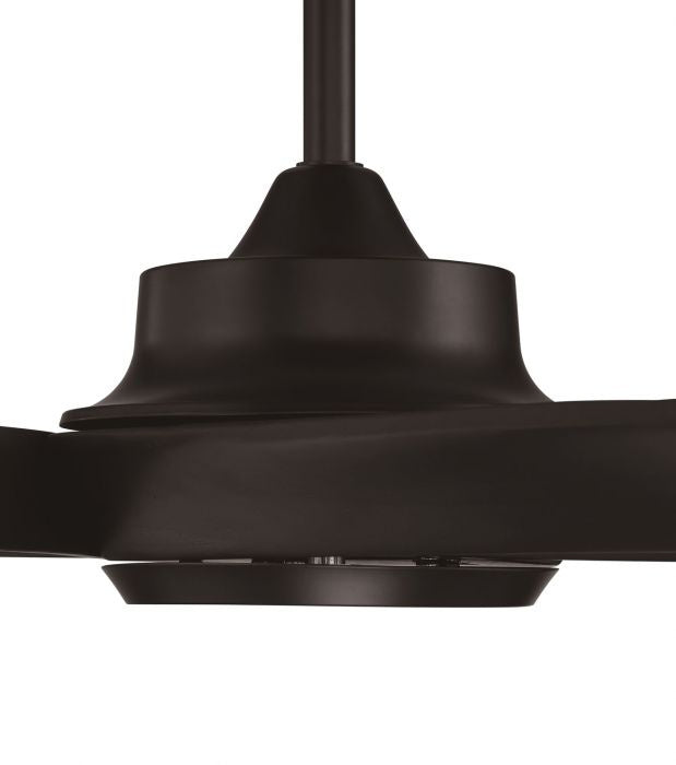 Craftmade Captivate Indoor/Outdoor CPT52FB5 Ceiling Fan 52 - Flat Black, Flat Black/Flat Black/