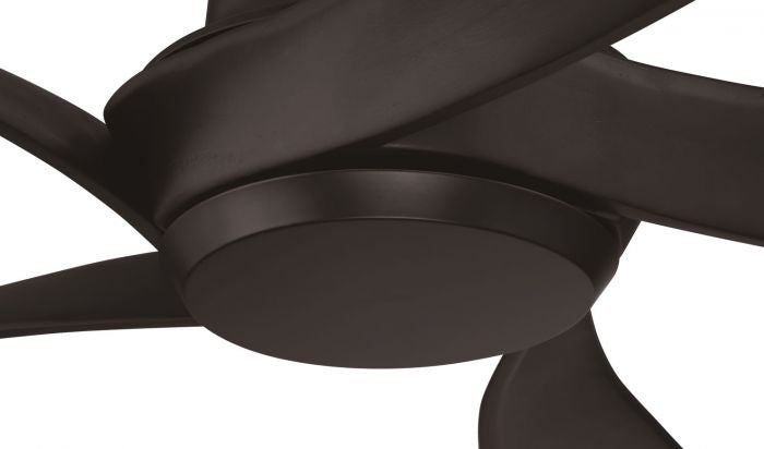 Craftmade Captivate Indoor/Outdoor CPT52FB5 Ceiling Fan 52 - Flat Black, Flat Black/Flat Black/