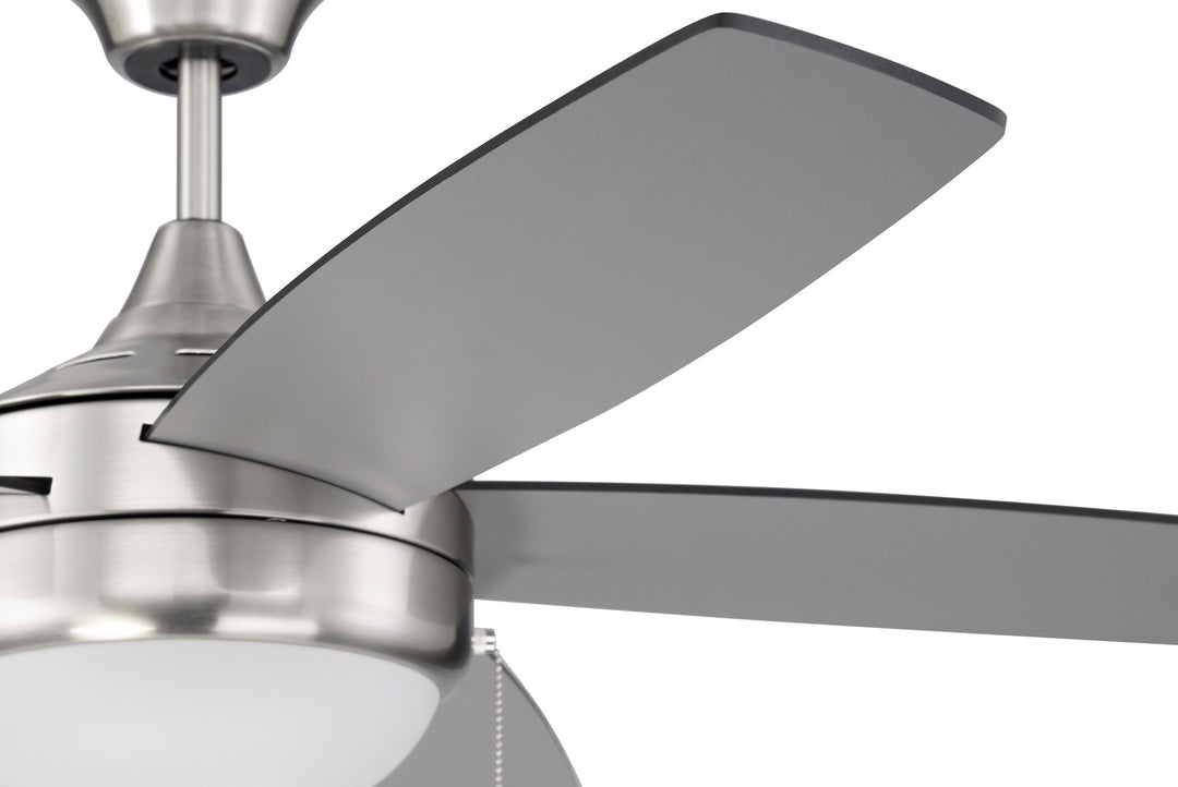 Craftmade Phaze Energy Star 5 Blade EPHA52BNK5-BNGW Ceiling Fan 52 - Brushed Polished Nickel, Brushed Nickel/Greywood/