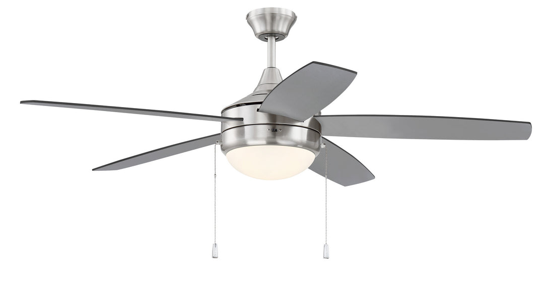 Craftmade Phaze Energy Star 5 Blade EPHA52BNK5-BNGW Ceiling Fan 52 - Brushed Polished Nickel, Brushed Nickel/Greywood/