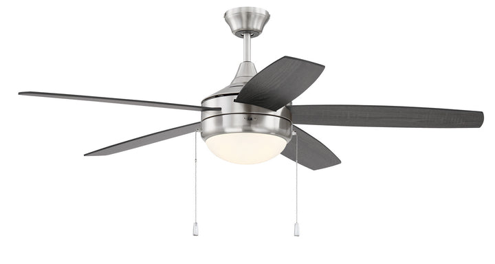 Craftmade Phaze Energy Star 5 Blade EPHA52BNK5-BNGW Ceiling Fan 52 - Brushed Polished Nickel, Brushed Nickel/Greywood/