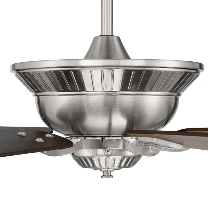 Craftmade Forum FRM52BNK5 Ceiling Fan 52 - Brushed Polished Nickel, Dark Cedar/Weathered Mesquite/