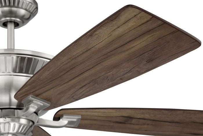 Craftmade Forum FRM52BNK5 Ceiling Fan 52 - Brushed Polished Nickel, Dark Cedar/Weathered Mesquite/