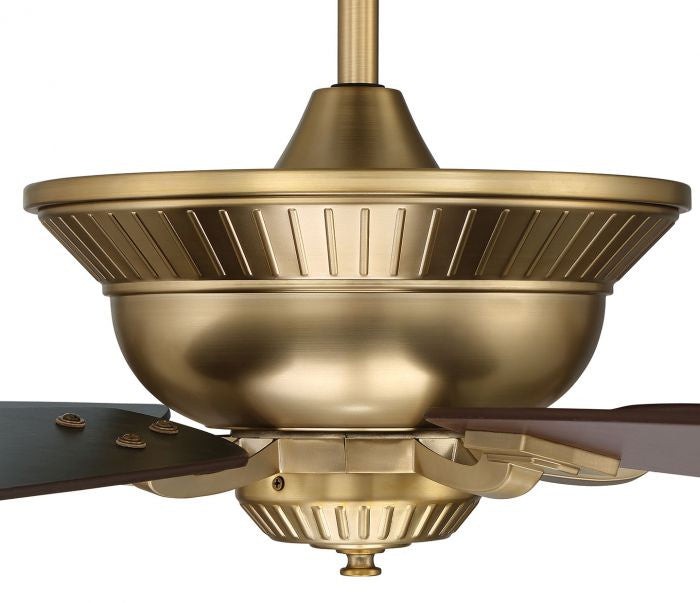 Craftmade Forum FRM52SB5 Ceiling Fan 52 - Satin Brass, Black Walnut/Walnut/