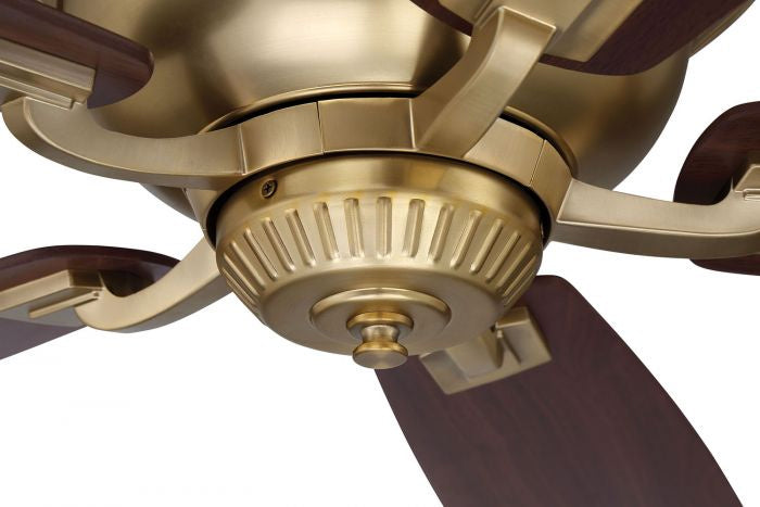 Craftmade Forum FRM52SB5 Ceiling Fan 52 - Satin Brass, Black Walnut/Walnut/