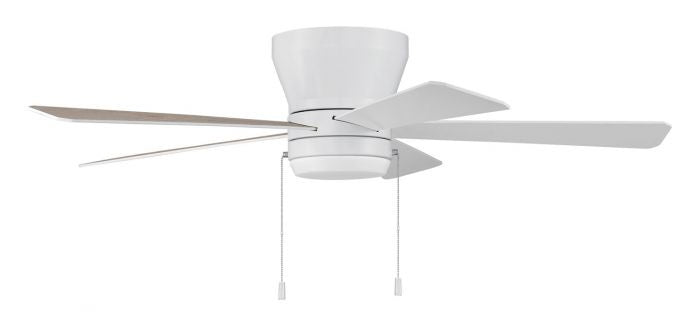 Craftmade Merit MER52W5 Ceiling Fan 52 - White, White/Washed Oak/