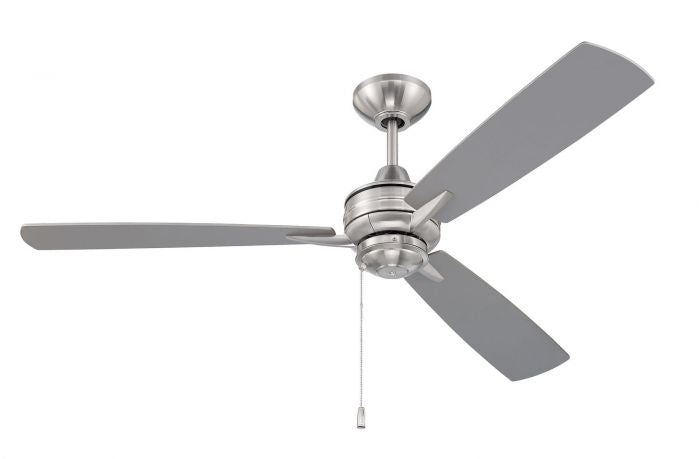 Craftmade Moto MOT52BNK3 Ceiling Fan 52 - Brushed Polished Nickel, Brushed Nickel/Driftwood/