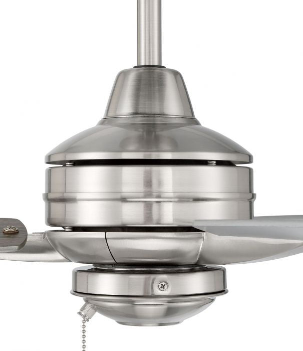 Craftmade Moto MOT52BNK3 Ceiling Fan 52 - Brushed Polished Nickel, Brushed Nickel/Driftwood/