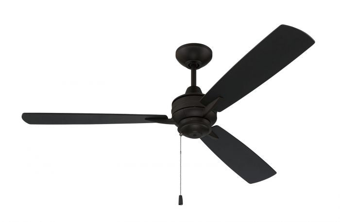 Craftmade Moto Indoor/Outdoor MOT52FB3 Ceiling Fan 52 - Flat Black, Flat Black/Greywood/