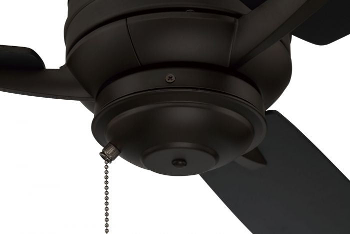 Craftmade Moto Indoor/Outdoor MOT52FB3 Ceiling Fan 52 - Flat Black, Flat Black/Greywood/