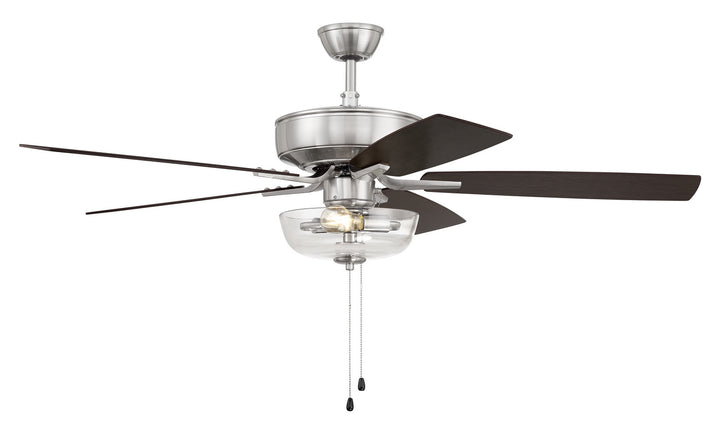 Craftmade Pro Plus 101 P101BNK5-52DWGWN Ceiling Fan 52 - Brushed Polished Nickel, Driftwood/Grey Walnut/