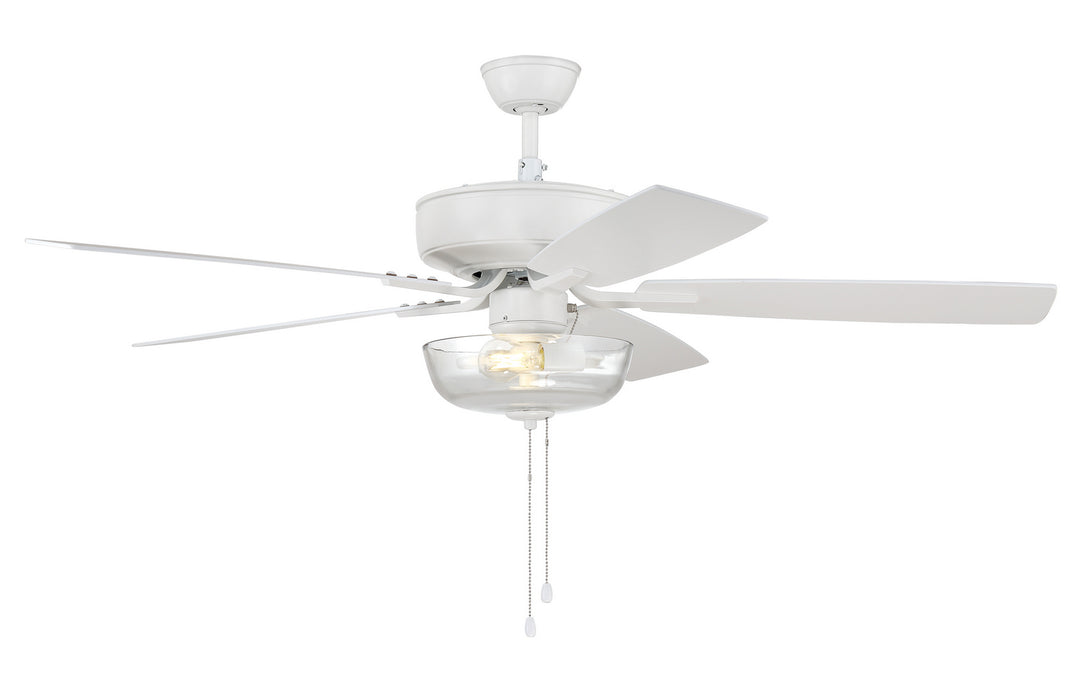 Craftmade Pro Plus 101 P101W5-52WWOK Ceiling Fan 52 - White, White/Washed Oak/