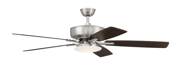 Craftmade Pro Plus 112 P112BNK5-52DWGWN Ceiling Fan 52 - Brushed Polished Nickel, Driftwood/Grey Walnut/