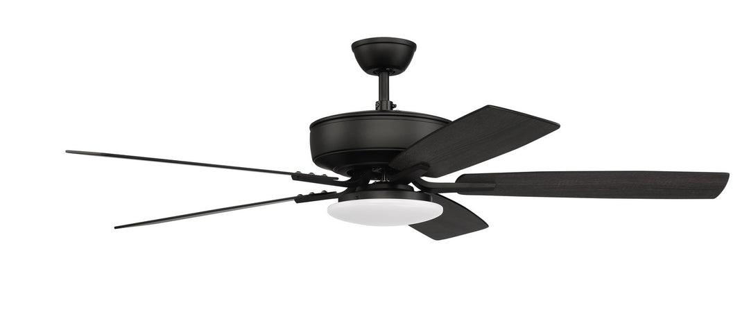 Craftmade Pro Plus 112 P112FB5-52FBGW Ceiling Fan 52 - Flat Black, Flat Black/Greywood/