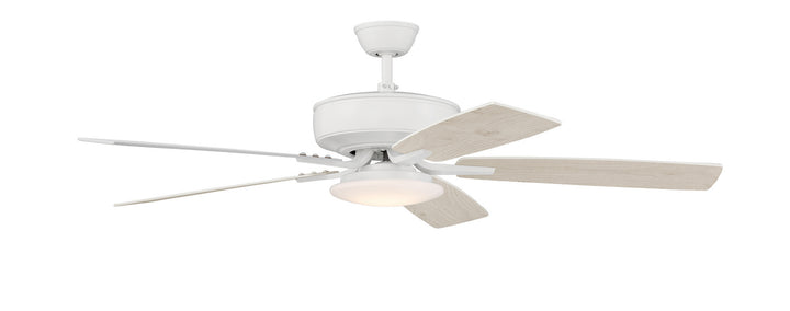 Craftmade Pro Plus 112 P112W5-52WWOK Ceiling Fan 52 - White, White/Washed Oak/