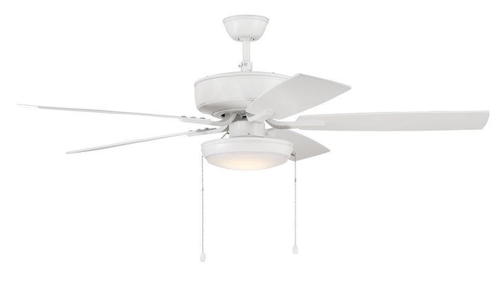 Craftmade Pro Plus 119 P119W5-52WWOK Ceiling Fan 52 - White, White/Washed Oak/