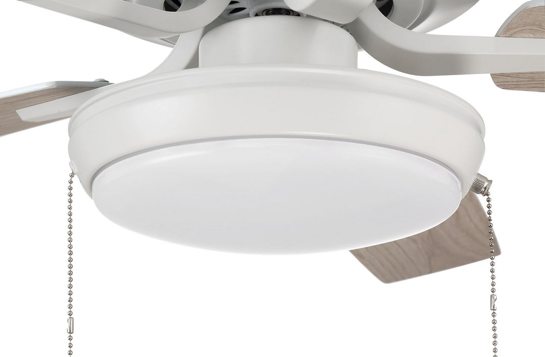 Craftmade Pro Plus 119 P119W5-52WWOK Ceiling Fan 52 - White, White/Washed Oak/