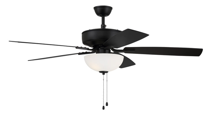 Craftmade Pro Plus 211 P211FB5-52FBGW Ceiling Fan 52 - Flat Black, Flat Black/Greywood/