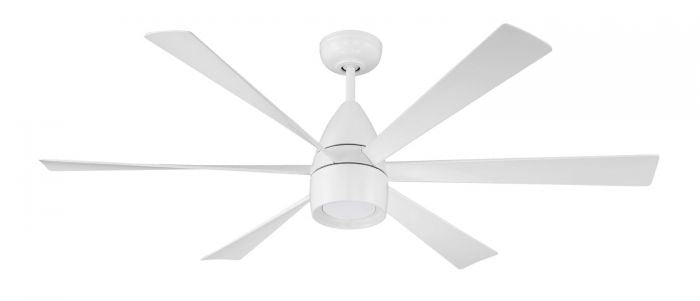 Craftmade Quirk QRK54W6 Ceiling Fan 54 - White, White/White/